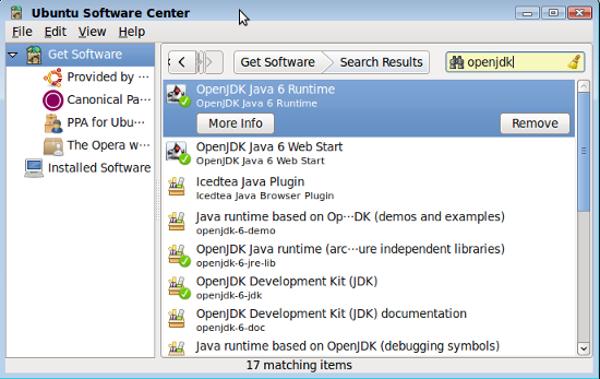 Ubuntu Software Center を利用したインストール