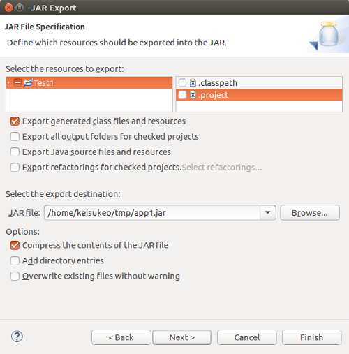 Eclipse での Jar ファイルの作成 コンパイルとプログラムの実行 Java の基本 Java 入門